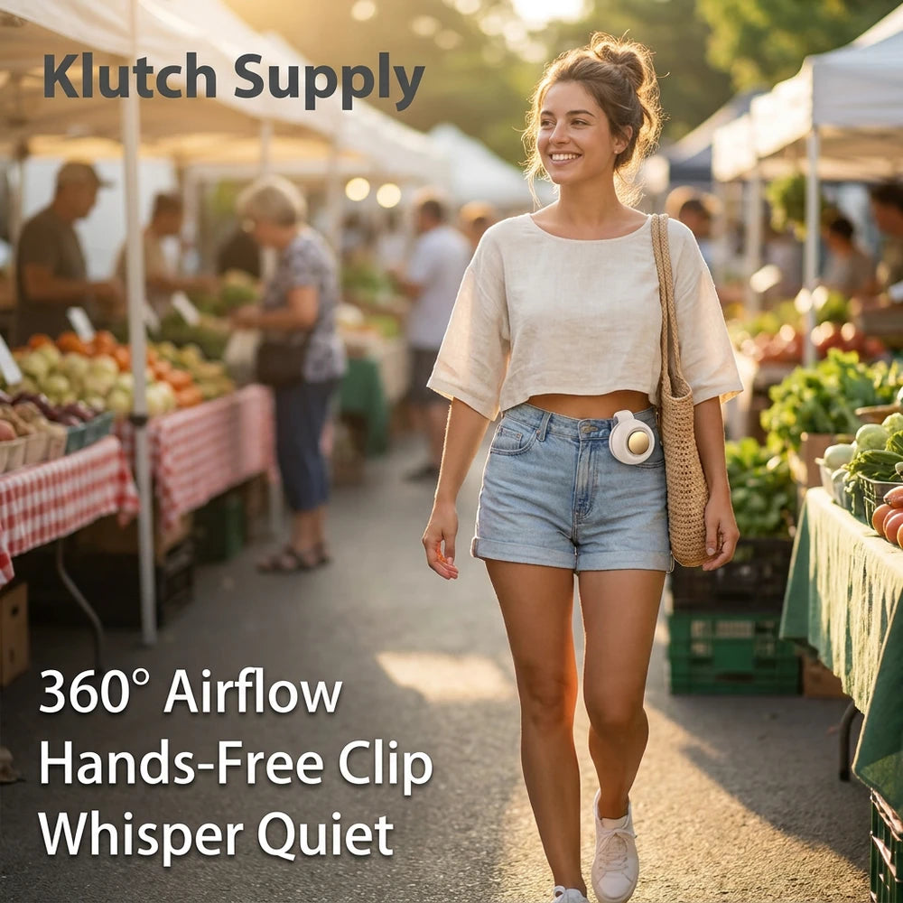 KlutchSupply™ Portable Silent Mini Bladeless Electric Fan