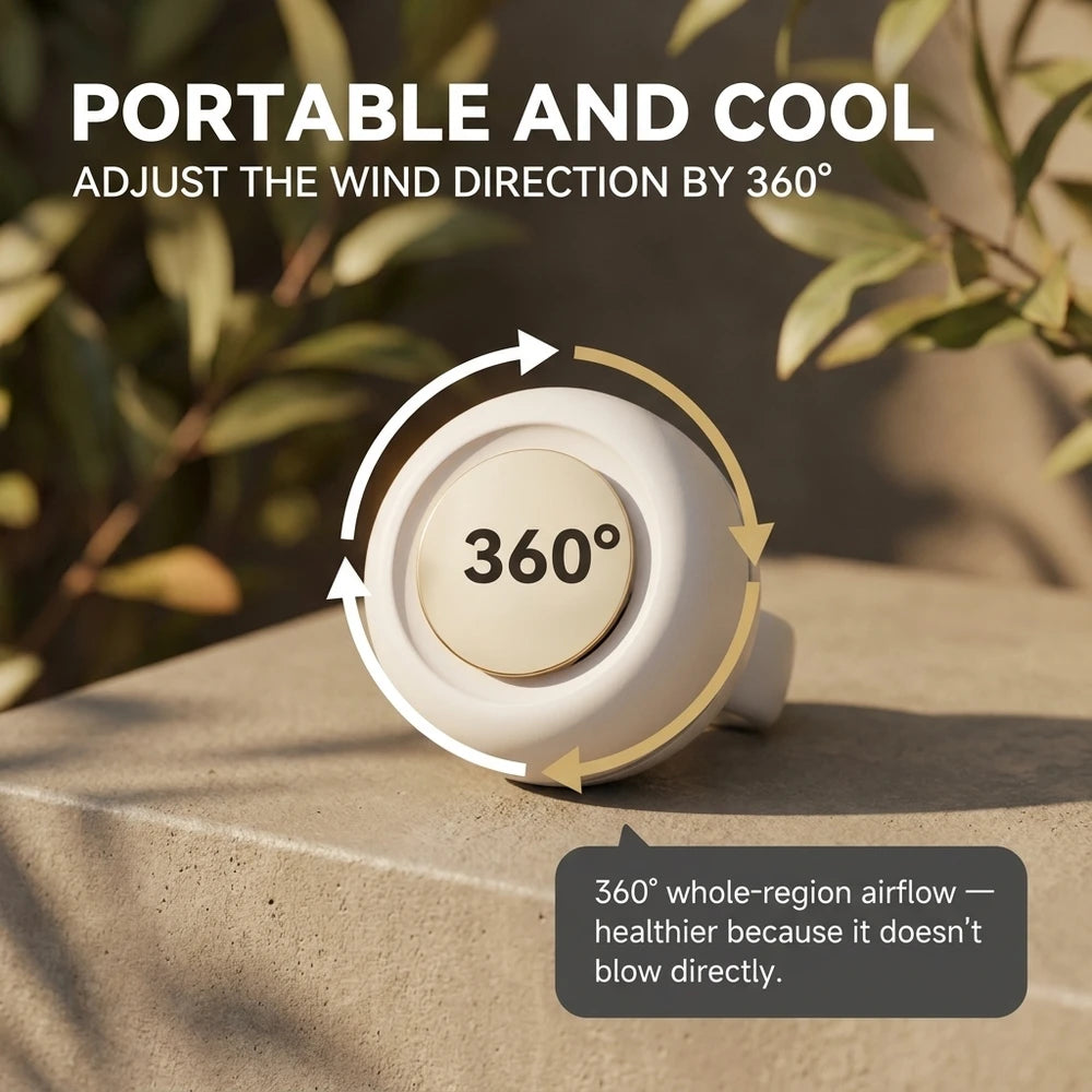 KlutchSupply™ Portable Silent Mini Bladeless Electric Fan